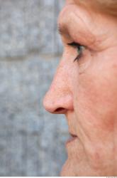 Nose Woman White Slim Wrinkles